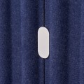 IKEA EILIF ЭЙЛИФ Экран передвижной, синий / черный, 80x150 см 49387477 493.874.77