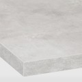IKEA EKBACKEN ЭКБАККЕН Столешница под заказ, светло-серый имитация бетона / ламинат, 30-45х2,8 см 10395435 103.954.35