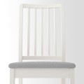 IKEA LANEBERG ЛАНЕБЕРГ / EKEDALEN ЭКЕДАЛЕН Стол и 6 стульев, белый / Orrsta светло-серый, 130/190x80 см 09482706 094.827.06