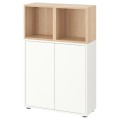 IKEA EKET ЭКЕТ Комбинация шкафов с ножками, белый / под беленый дуб, 70х35х107 см 79495084 | 794.950.84