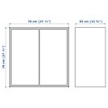 IKEA EKET ЭКЕТ Комбинация настенных шкафов, белый, 175x35x70 cм 99494272 994.942.72