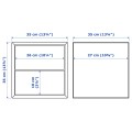 IKEA EKET Комбинация настенных шкафов, белый / разноцветный, 175x35x70 см 49521683 495.216.83