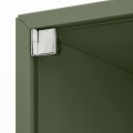 IKEA EKET Навесной шкаф со стеклянной дверью, серо-зеленый, 35x25x35 см 89533009 895.330.09