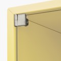 IKEA EKET Навесной шкаф со стеклянной дверью, бледно-желтый, 35x25x35 см 09533013 095.330.13