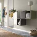 IKEA EKET Комбинация настенных шкафов, белый / разноцветный, 175x35x70 см 09521680 095.216.80