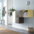 IKEA EKET Комбинация настенных шкафов, белый / разноцветный, 175x35x70 см 69521682 | 695.216.82