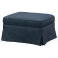 IKEA EKTORP кресло с табуретом для ног, Kilanda темно-синий, 49553867 | 495.538.67