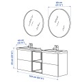 IKEA ENHET Ванная комната, 164x43x65 см 69547366 | 695.473.66