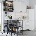 IKEA ENHET ЭНХЕТ Кухня угловая, антрацит / белый 49338217 | 493.382.17