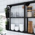 IKEA ENHET ЭНХЕТ Кухня угловая, антрацит / серый рама 09337998 093.379.98