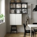 IKEA ENHET Стеллаж, антрацит / белый, 120x32x150 см 99548010 | 995.480.10