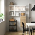 IKEA ENHET Стеллаж, белый / имитация дуба, 120x32x150 см 69548021 | 695.480.21