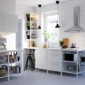 IKEA ENHET ЭНХЕТ Кухня, белый, 243x63.5x241 см 29338143 | 293.381.43