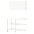 IKEA ENHET Стеллаж, белый, 123x63,5x207 см 99548114 | 995.481.14