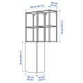 IKEA ENHET Стеллаж, антрацит / белый, 80x32x150 см 69547936 | 695.479.36