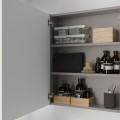 IKEA ENHET ЭНХЕТ Навесной шкаф с 2 полками / дверцами, серый / белый, 60x17x75 см 69323658 | 693.236.58