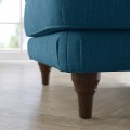 IKEA ESSEBODA Табурет для ног, Tallmyra синий / коричневый 29443417 | 294.434.17