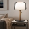 IKEA EVEDAL ЭВЕДАЛЬ Лампа настольная, мрамор / серый 10405731 104.057.31