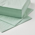 IKEA FANTASTISK Салфетки бумажные, бледно-зеленый, 33x33 см 80564670 805.646.70