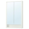 IKEA FAXÄLVEN Зеркальный шкаф со встроенной подсветкой, белый, 60x15x95 см 29516710 295.167.10
