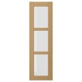 IKEA FORSBACKA Стеклянная дверь, дуб, 30x100 см 20565253 | 205.652.53