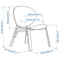 IKEA FRÖSET ФРЕСЕТ Кресло, шпон дуба, тонированный в черный цвет 40423559 404.235.59
