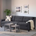 IKEA FRÖSLÖV 3-местный диван, Hyllie темно-серый 80526292 805.262.92
