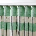 IKEA GLANSHAGTORN Гардины, 1 шт., зеленый белый/черный, , 300x300 см 90556108 905.561.08