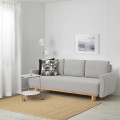 IKEA GRUNNARP ГРУННАРП Раскладной диван 3-местный, светло-серый 80485630 804.856.30