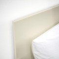 IKEA GURSKEN ГУРСКЕН Кровать двуспальная, Изголовье кровати, светло-бежевый / Luröy, 140x200 см 19408669 194.086.69