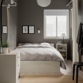 IKEA GURSKEN ГУРСКЕН Набор мебели для спальни 3 шт, светло-бежевый, 140x200 см 49417177 | 494.171.77