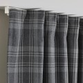 IKEA HÄGGVECKMAL Затемняющие гардины, 1 пара, темно-серый, 145x300 см 00562123 005.621.23