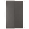 IKEA HASVIK ХАСВИК Пара раздвижных дверей, темно-серый, 150x236 см 50510952 505.109.52