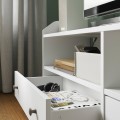 IKEA HAUGA ХАУГА Комбинация для хранения / под ТВ, белый, 277x46x116 см 99388436 993.884.36