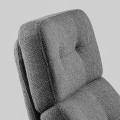 IKEA HAVBERG Кресло с подставкой для ног, Lejde серо-черный 69485325 694.853.25