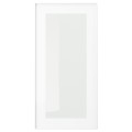 IKEA HEJSTA ХЭЙСТА Стеклянная дверь, белый / прозрачное стекло, 30x60 см 70526631 | 705.266.31