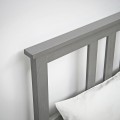 IKEA HEMNES Кровать с матрасом, серая морилка / Valevåg жесткий, 140x200 см 89543329 895.433.29