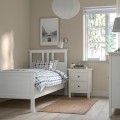 IKEA HEMNES ХЕМНЭС Кровать односпальная, белая морилка / Leirsund, 90x200 см 49020025 | 490.200.25