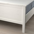 IKEA HEMNES Кровать с матрасом, белая морилка / Valevåg жесткий, 120x200 см 99541966 | 995.419.66