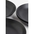H&M Home Глубокая фарфоровая тарелка, 4 шт., Черный 1144108001 | 1144108001