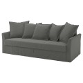 IKEA HOLMSUND Чехол на 3-местный диван-кровать, Borgunda темно-серый 60552239 605.522.39
