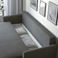 IKEA HOLMSUND 3-местный диван-кровать, Borgunda темно-серый 59516940 595.169.40