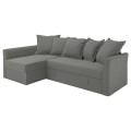 IKEA HOLMSUND Угловой диван раскладной, Borgunda темно-серый 69516893 695.168.93