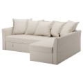IKEA HOLMSUND ХОЛЬМСУНД Чехол для углового дивана-кровати, Nordvalla бежевый 60321357 603.213.57
