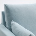 IKEA HYLTARP 3-х местный диван с козеткой, левый, Киланда бледно-голубой 29489698 294.896.98
