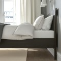 IKEA IDANÄS ИДАНЭС Кровать двуспальная, темно-коричневая морилка, 140x200 см 30458889 304.588.89