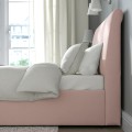IKEA IDANÄS ИДАНЭС Кровать двуспальная с подъемным механизмом, Gunnared бледно-розовый, 140x200 см 90458966 904.589.66