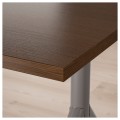 IKEA IDÅSEN ИДОСЕН Письменный стол, коричневый / темно-серый, 160x80 см 99281039 992.810.39