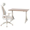 IKEA IDÅSEN / GRUPPSPEL Письменный стол и стул, коричневый / бежевый, 120x70 см 89442698 | 894.426.98
