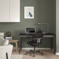 IKEA IDÅSEN ИДОСЕН Стол, черный / темно-серый, 140x70x75 cм 69395891 693.958.91